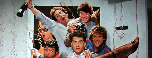 Bild från filmaffischen The Bachelor Party (Svensexan), 1984, med Tom Hanks